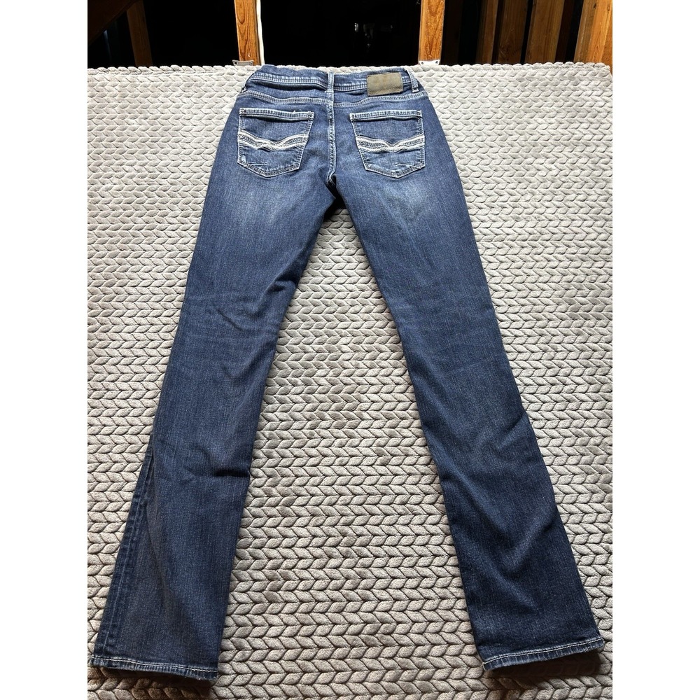 BKE Alec Jeans Men's 30x34 Medium Wash Straight Stretch Denim Buckle - Picture 2 of 8